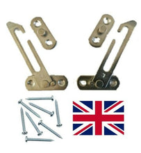 Load image into Gallery viewer, Pair Of UPVC Window Restrictor Child Lock Safety Catch Free Screws Included
